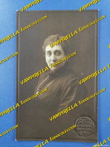 Fotografía antigua: FOTOGRAFIA MUJER DEL ILUSTRE ARTURO BOTEY I BADIA-BADALONA-circa 1900-1930 FOTOGRAFO XATART